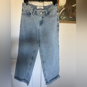 Hollister Light Blue Women's Jeans Low Rise Baggy